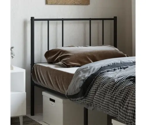 Gultas Galvgalis, Metāls, Melns, 75 Cm Vidaxl