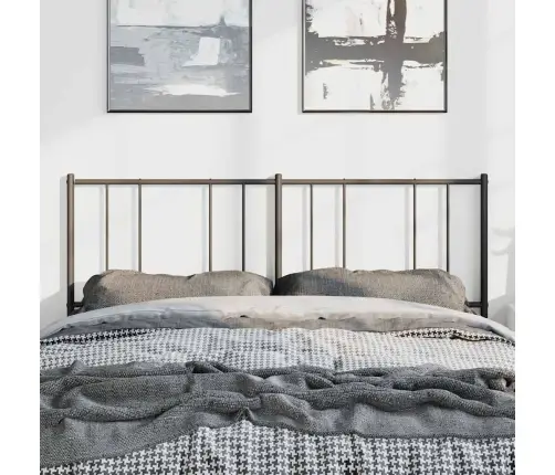Gultas Galvgalis, Metāls, Melns, 150 Cm Vidaxl