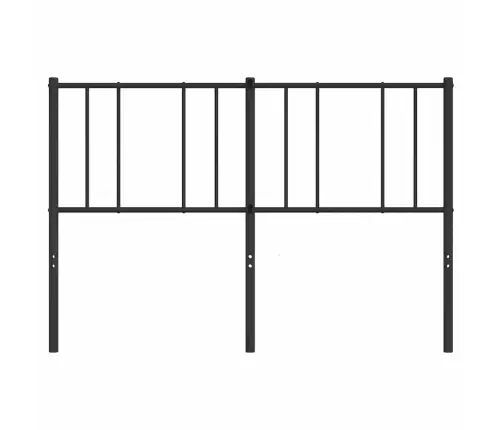 Gultas Galvgalis, Metāls, Melns, 150 Cm Vidaxl