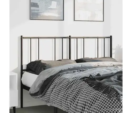 Gultas Galvgalis, Metāls, Melns, 150 Cm Vidaxl