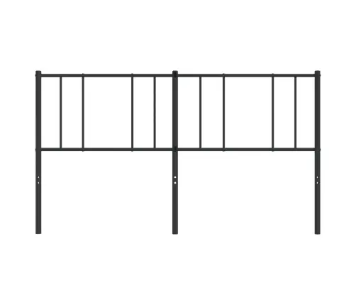 Gultas Galvgalis, Metāls, Melns, 193 Cm Vidaxl