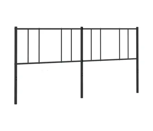 Gultas Galvgalis, Metāls, Melns, 200 Cm Vidaxl