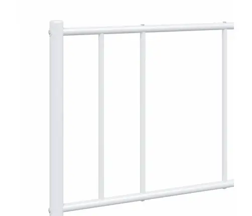 Metalinis Lovos Rėmas Su Galvūgaliu, Baltos Spalvos, 120X190Cm