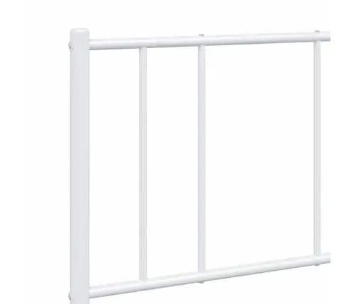 Metalinis Lovos Rėmas Su Galvūgaliu, Baltos Spalvos, 135X190Cm