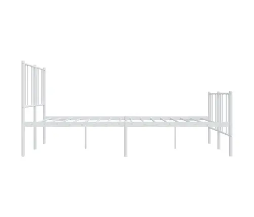 Lovos Rėmas Su Galvūgaliu/Kojūgaliu, Baltas, 180X200cm Metalas