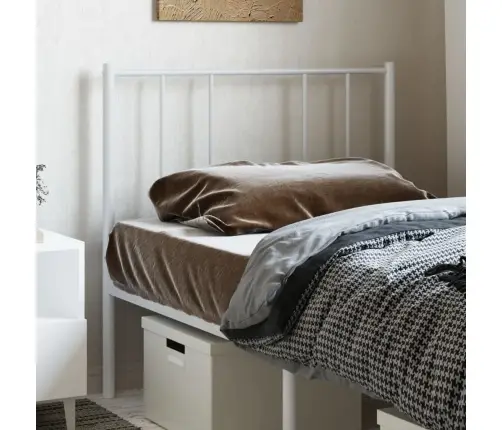 Gultas Galvgalis, Metāls, Balts, 80 Cm Vidaxl