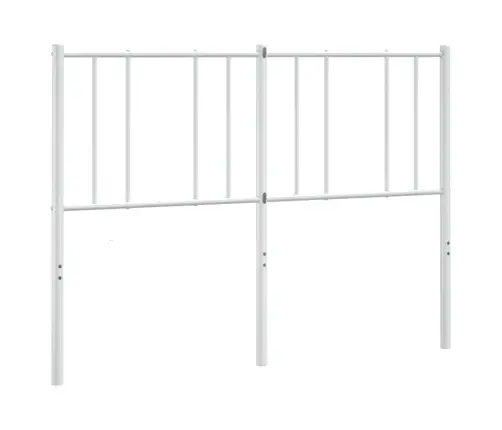 Metallist Voodipeats, Valge, 120 Cm Metallist Voodipeats, Valge, 120 Cm