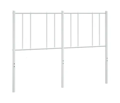 Metallist Voodipeats, Valge, 120 Cm Metallist Voodipeats, Valge, 120 Cm