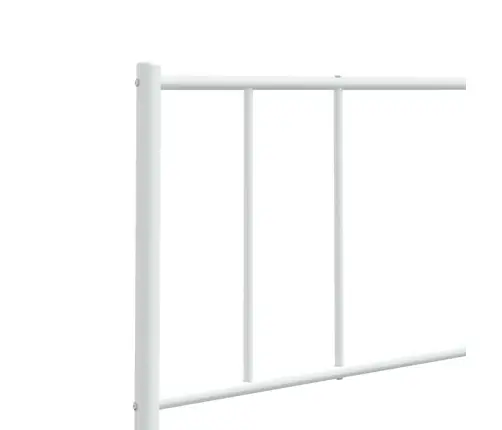 Metallist Voodipeats, Valge, 160 Cm Metallist Voodipeats, Valge, 160 Cm