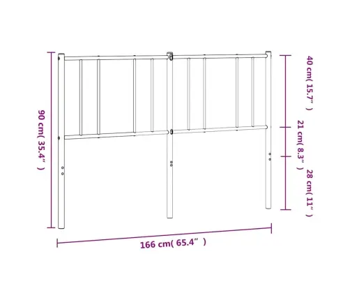 Metallist Voodipeats, Valge, 160 Cm Metallist Voodipeats, Valge, 160 Cm