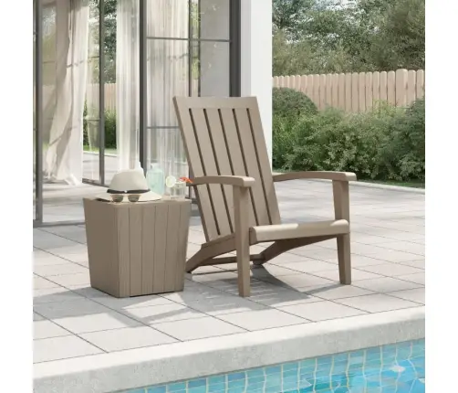 Dārza Krēsls, Gaiši Brūns, Polipropilēns Vidaxl