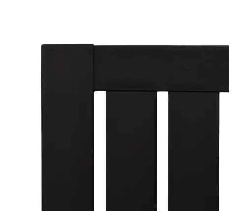 Sodo Adirondack Kėdės, 2Vnt., Juodos Spalvos, Polipropilenas