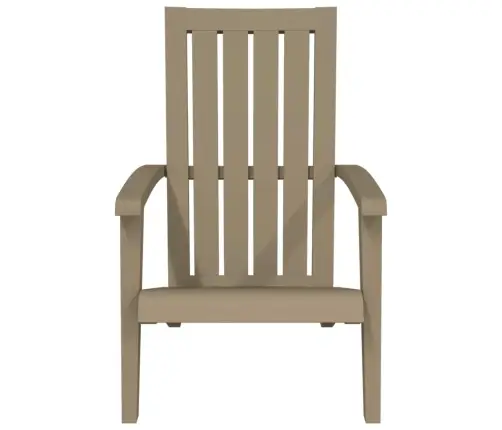 Dārza Krēsli, 2 Gab., Gaiši Brūni, Polipropilēns Vidaxl