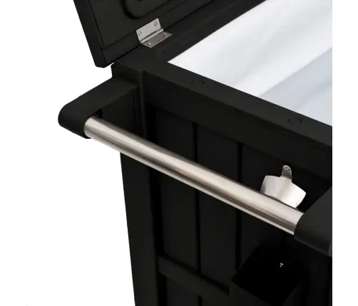 3-1 Serviravimo Vežimėlis, Juodos Spalvos, Polipropilenas