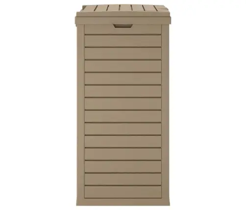 Āra Atkritumu Tvertne, Gaiši Brūna, 41X41X86 Cm, Polipropilēns Vidaxl