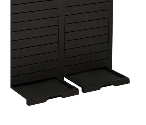 Õue Prügikast, Must, 78 X 41 X 86 cm Polüpropüleen