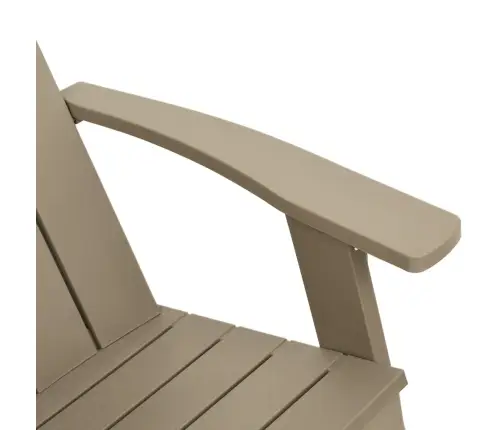 Dārza Krēsls, Gaiši Brūns, 75X88,5X89,5 Cm, Polipropilēns Vidaxl