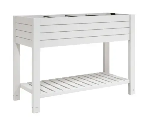 Augstā Puķu Kaste, Balta, 110X45X79 Cm, Polipropilēns Vidaxl