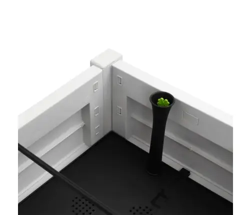 Augstā Puķu Kaste, Balta, 110X45X79 Cm, Polipropilēns Vidaxl