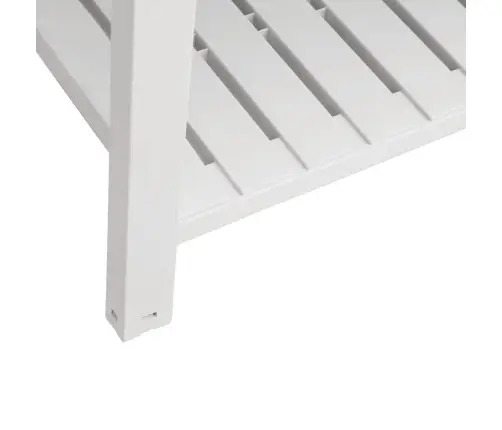 Augstā Puķu Kaste, Balta, 110X45X79 Cm, Polipropilēns Vidaxl