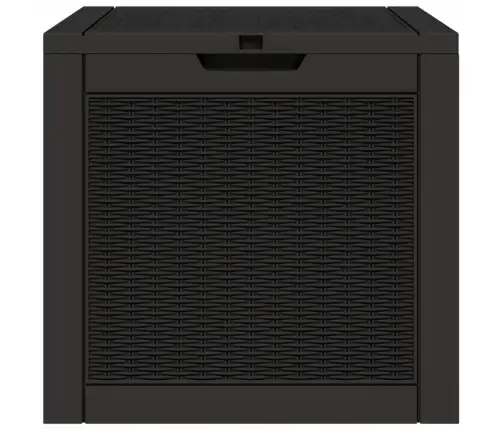 Dārza Uzglabāšanas Kaste, Melna, 55,5X43X53 Cm, Polipropilēns Vidaxl