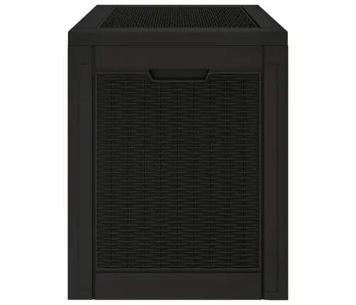 Dārza Uzglabāšanas Kaste, Melna, 55,5X43X53 Cm, Polipropilēns Vidaxl