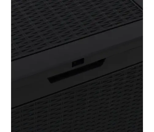 Dārza Uzglabāšanas Kaste, Melna, 55,5X43X53 Cm, Polipropilēns Vidaxl