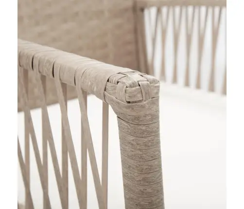 Dārza Atpūtas Krēsli Ar Matračiem, 2 Gab., Bēša Pe Rotangpalma Vidaxl