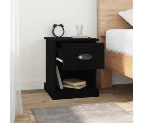 Öökapp, Must, 39 X 39 X 47,5 cm Tehispuit