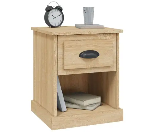 Naktsskapītis, Ozola Krāsa, 39X39X47,5 Cm, Inženierijas Koks Vidaxl