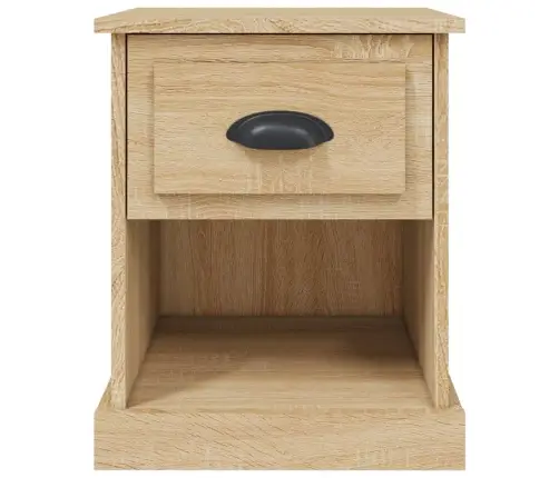 Naktsskapītis, Ozola Krāsa, 39X39X47,5 Cm, Inženierijas Koks Vidaxl