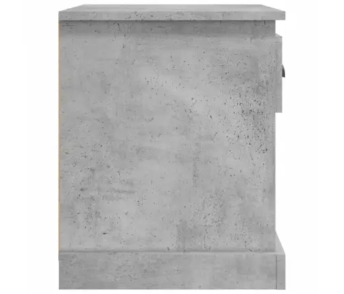 Naktinės Spintelės, 2Vnt., Betono Pilkos, 39X39X47,5cm Mediena Naktinės Spintelės, 2Vnt., Betono Pilkos, 39X39X47,5cm Mediena