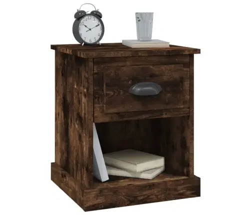 Naktsskapīši, 2Gb., Koka Krāsa, 39X39X47,5Cm, Inženierijas Koks Vidaxl