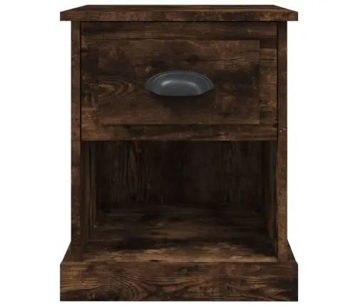 Naktsskapīši, 2Gb., Koka Krāsa, 39X39X47,5Cm, Inženierijas Koks Vidaxl