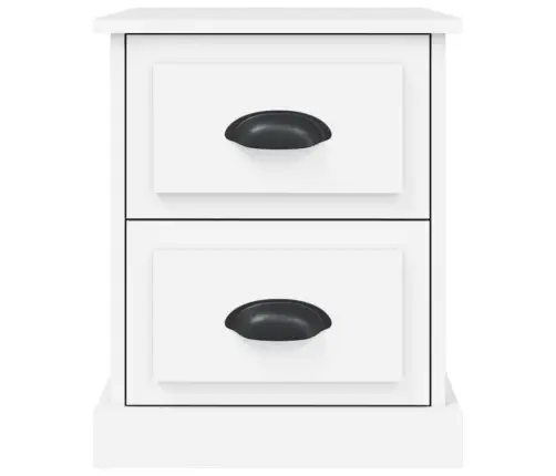 Öökapid 2 Tk, Valge, 39 X 39 X 47,5 cm Tehispuit