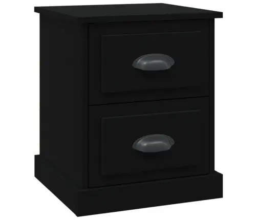 Naktinė Spintelė, Juoda, 39X39X47,5cm Apdirbta Mediena Naktinė Spintelė, Juoda, 39X39X47,5cm Apdirbta Mediena