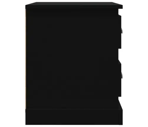 Naktinė Spintelė, Juoda, 39X39X47,5cm Apdirbta Mediena Naktinė Spintelė, Juoda, 39X39X47,5cm Apdirbta Mediena