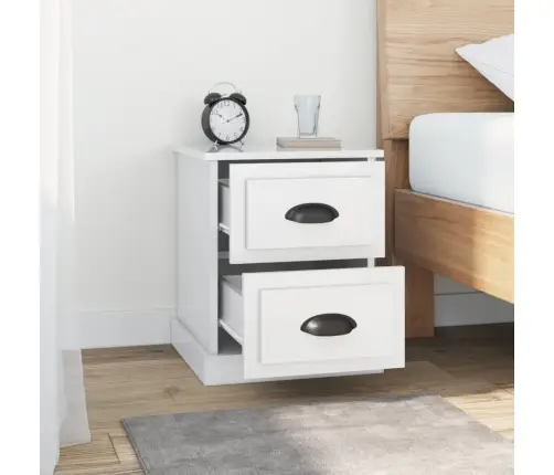 Öökapp, Kõrgläikega Valge, 39X39X47,5 cm Tehispuit