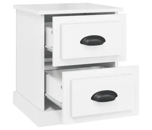 Öökapp, Kõrgläikega Valge, 39X39X47,5 cm Tehispuit