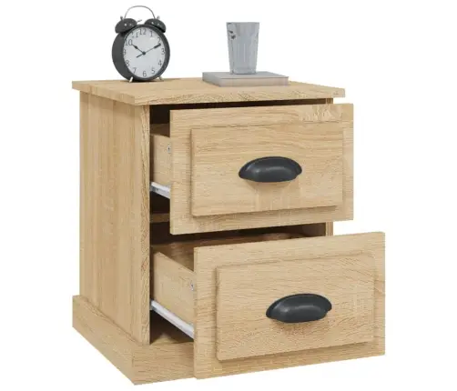 Naktsskapītis, Ozola Krāsa, 39X39X47,5 Cm, Inženierijas Koks Vidaxl