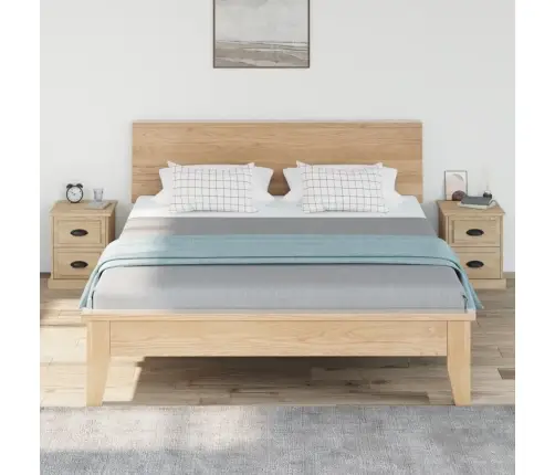 Naktsskapīši, 2 Gab., Ozola, 39X39X47,5 Cm, Inženierijas Koks Vidaxl