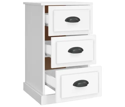 Naktsskapītis, 39X39X67 Cm, Inženierijas Koks, Balts Vidaxl