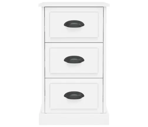 Naktsskapītis, 39X39X67 Cm, Inženierijas Koks, Balts Vidaxl