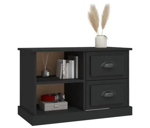 Telerikapp, Must, 73X35,5X47,5 cm Tehispuit