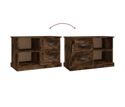 Telerikapp, Suitsutatud Tamm, 73 X 35,5 X 47,5 cm Tehispuit