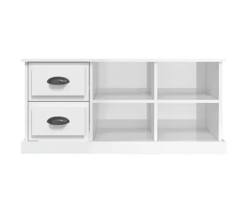 Tv Skapītis, Spīdīgi Balts, 102X35,5X47,5 Cm, Inženierijas Koks Vidaxl