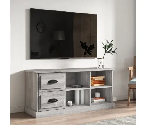 Tv Skapītis, Pelēks, 102X35,5X47,5 Cm, Inženierijas Koks Vidaxl