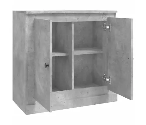Kumode, Betona Pelēka, 70X35,5X67,5 Cm, Inženierijas Koks Vidaxl