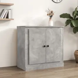 Kumode, Betona Pelēka, 70X35,5X67,5 Cm, Inženierijas Koks Vidaxl