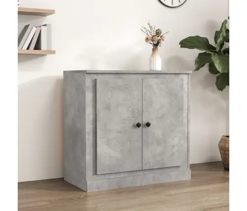 Kumode, Betona Pelēka, 70X35,5X67,5 Cm, Inženierijas Koks Vidaxl